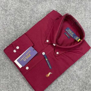 Us polo formal shirt(marun colour)