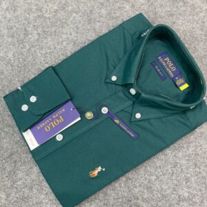 Us polo formal shirt(green colour)