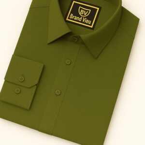 China formal shirt oliv