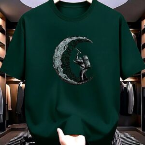 DROP SOULDER T-SHIRT(GREEN COLOUR)